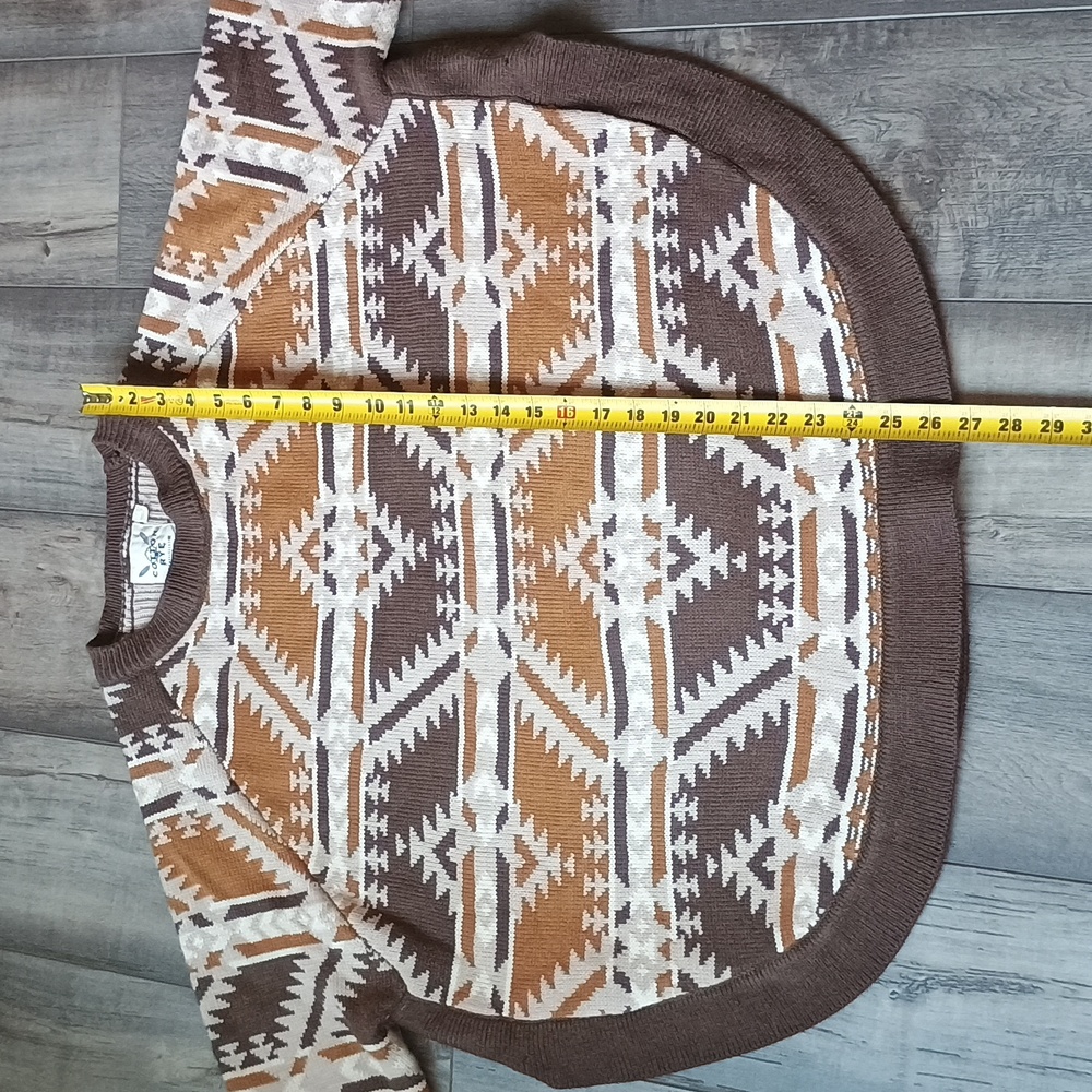 Cotton and Rye Sweater Size L Aztec Western Cowgirl Rodeo - Picture 8 of 15